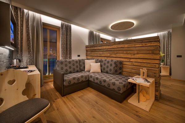 The living area Hotel Roberta Alpine