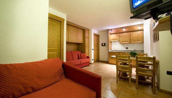 La zona giorno Deborah - Residence 3 stelle