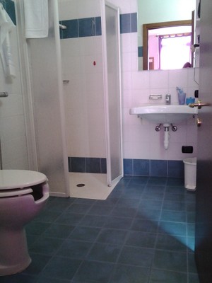 Foto del bagno Albergo Rezia