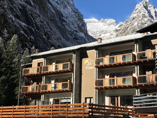 Foto Außenansicht im Winter Le cime