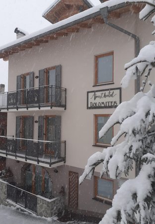 Photo exteriors in winter Aparthotel Dolomites RTA