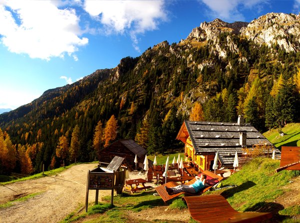 Photo exteriors in summer Alpine farm Kaserill Alm