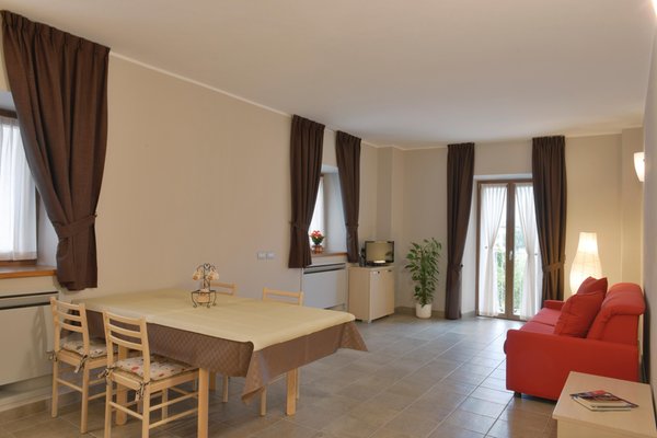 La zona giorno Al Palaz - Camere + Appartamenti in agriturismo