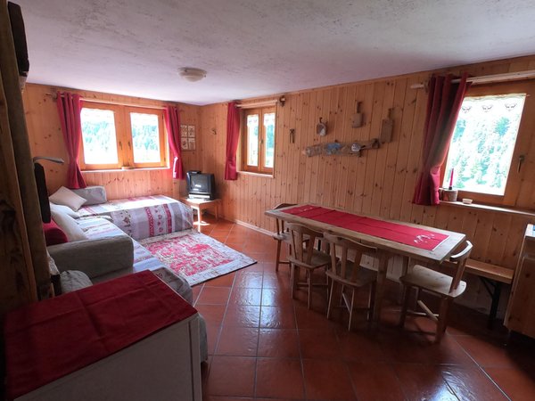 La zona giorno Appartamento Baita Tresero