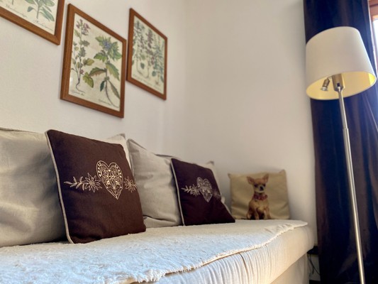 La zona giorno Bed & Breakfast La Rosa