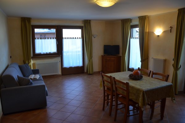La zona giorno Appartamenti Chalet Anna