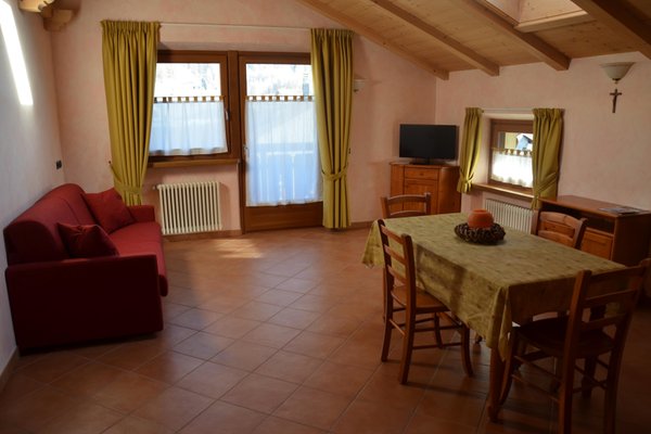 La zona giorno Appartamenti Chalet Anna