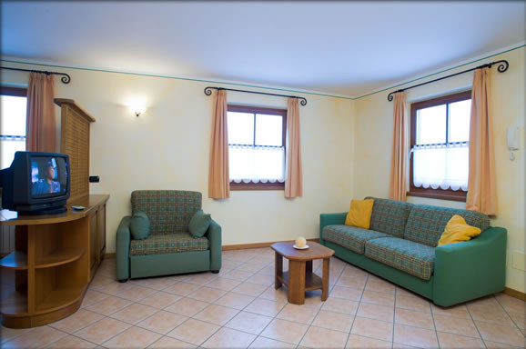 The living area Apartments Casa Urbani
