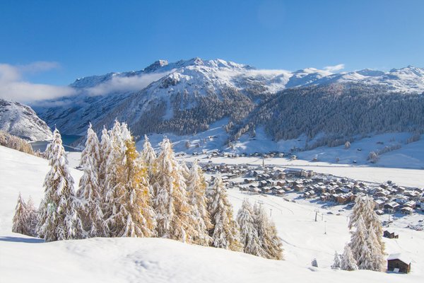 Characteristic depiction of Livigno (Valtellina)