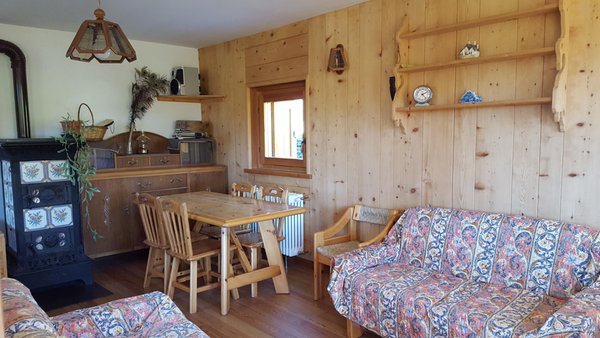 The living area Mountain hut with rooms Ca Runcasch