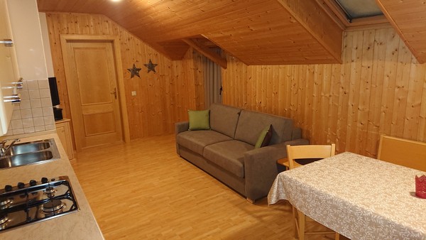 The living area Farmhouse apartments Col de Tlames