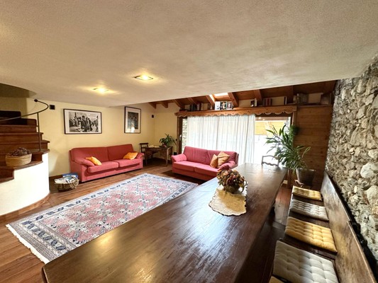 La zona giorno Affittacamere Chambres d'hôtes Maison Rosset