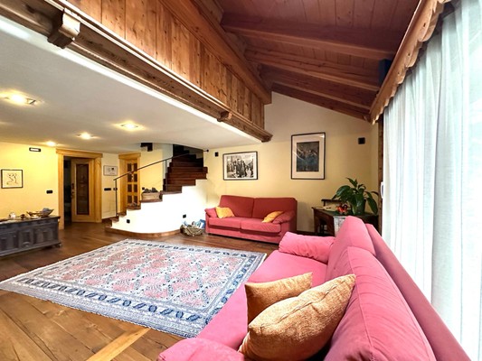 La zona giorno Affittacamere Chambres d'hôtes Maison Rosset