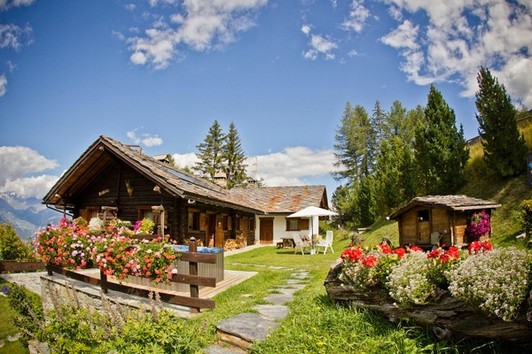 Foto Außenansicht Ferienwohnungen Chalet BeThere