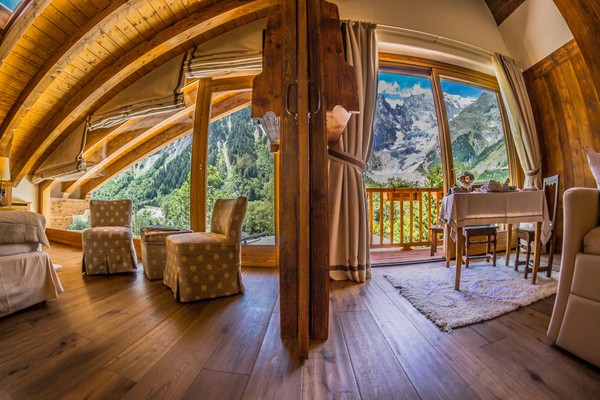 La zona giorno Albergo Auberge de La Maison