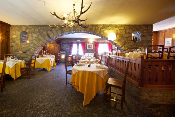 Il ristorante Courmayeur (Monte Bianco) Dolonne