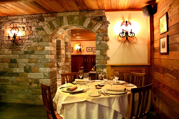 Das Restaurant Courmayeur (Monte Bianco) Maison Saint Jean