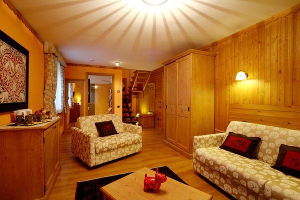 La zona giorno Hotel Boton d'Or