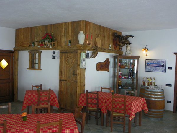The restaurant La Thuile (Monte Bianco) Les Granges
