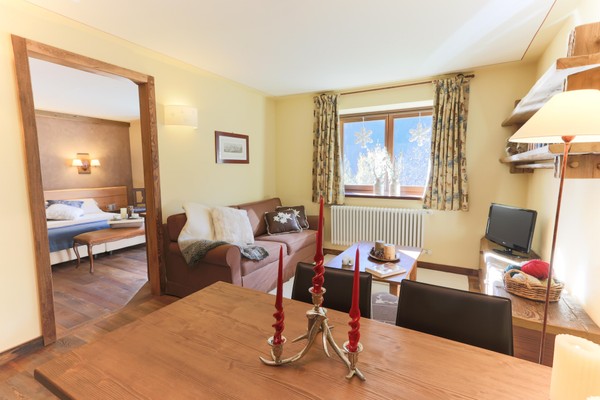 La zona giorno Residence Courmaison