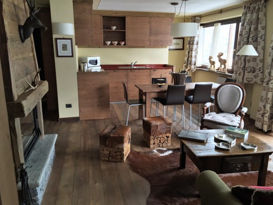 La zona giorno Residence Courmaison