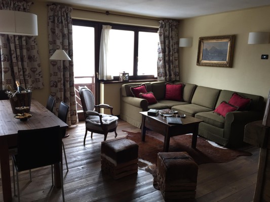 La zona giorno Residence Courmaison