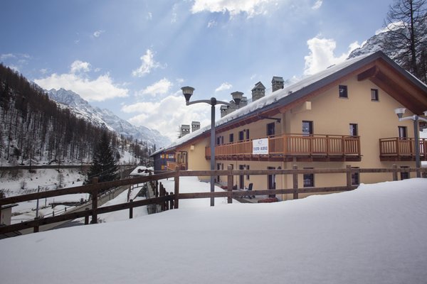 Foto esterno in inverno Residenza Anderbatt