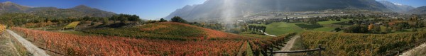 Panoramic view Quart (Aosta)