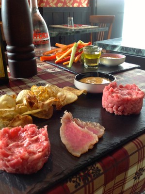 Il ristorante Aosta Sur la place