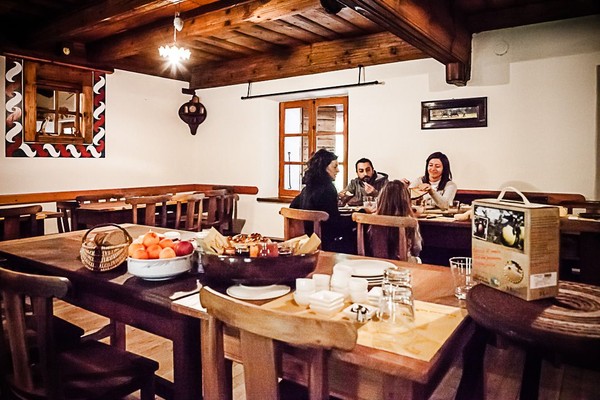 The restaurant Avise (Gran Paradiso) Lo Grand Baou