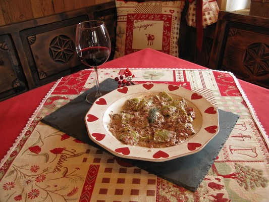 Il ristorante La Salle (Monte Bianco) La Jolie Bergère