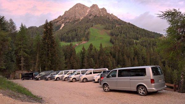 Il parcheggio Alpine Hotel Gran Fodá