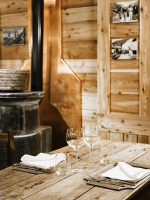 The restaurant Champoluc/Ayas/Antagnod (Monte Rosa) Lo Pejo