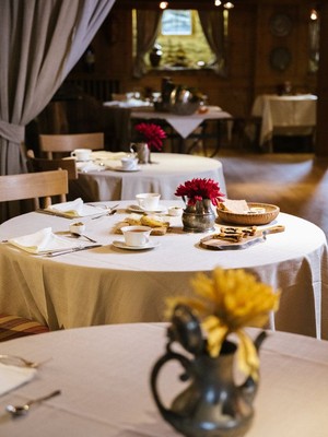 The restaurant Champoluc/Ayas/Antagnod (Monte Rosa) Lo Pejo