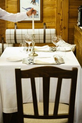 The restaurant Champoluc/Ayas/Antagnod (Monte Rosa) Lo Pejo