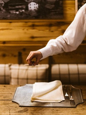 The restaurant Champoluc/Ayas/Antagnod (Monte Rosa) Lo Pejo