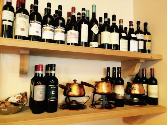La cantina dei vini Gressoney-La-Trinité (Monte Rosa) Dufour