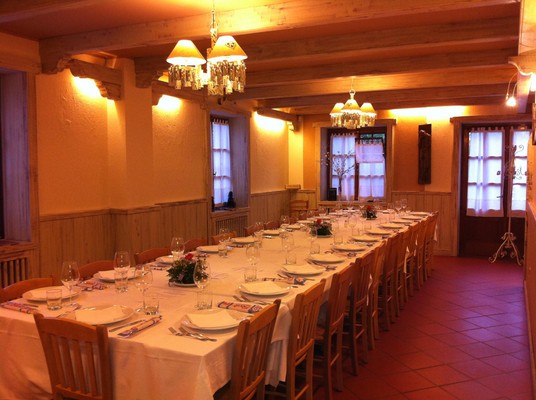 The restaurant Sarre (Aosta) di Campagna