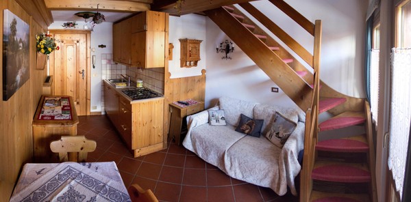 The living area Cristallo & Faloria Suite Apartments