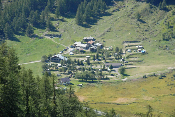 Lage Campingplatz Tronchey Courmayeur (Monte Bianco)
