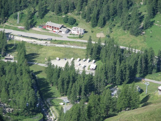 La posizione Area attrezzata camper Tschaval Gressoney-La-Trinité (Monte Rosa)