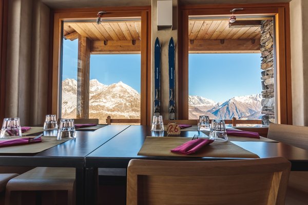 Il ristorante La Thuile (Monte Bianco) Lo Ratrak