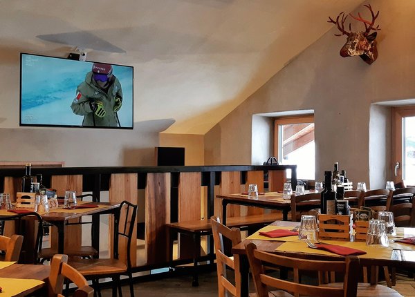 Il ristorante La Thuile (Monte Bianco) Lo Ratrak