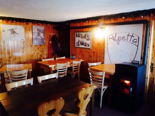 Die Gemeinschaftsräume Berghütte Alpetta
