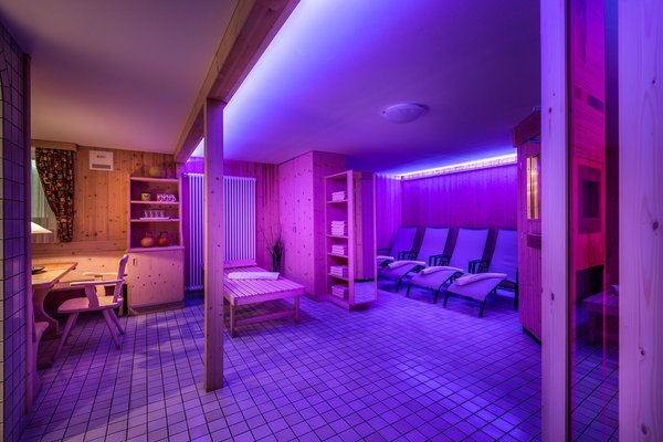La zona giorno Rifugio-Hotel Pralongià