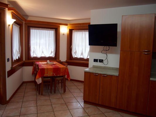 La zona giorno Appartamenti Chalet Forcola