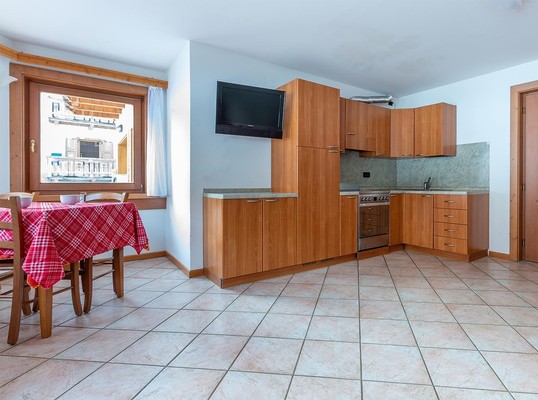 La zona giorno Appartamenti Chalet Forcola