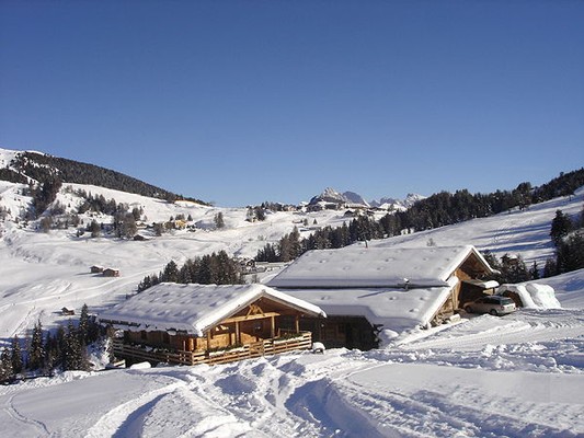 Foto Außenansicht Ferienhaus Almhütte Ronsolhof