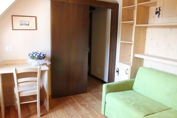 La zona giorno Sot la Napa - Camere in agriturismo