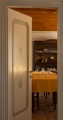 Die Gemeinschaftsräume B&B auf dem Bauernhof Borgo Titol
